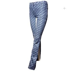 Vintage Galliano Dior Blue Trotter Print Pants